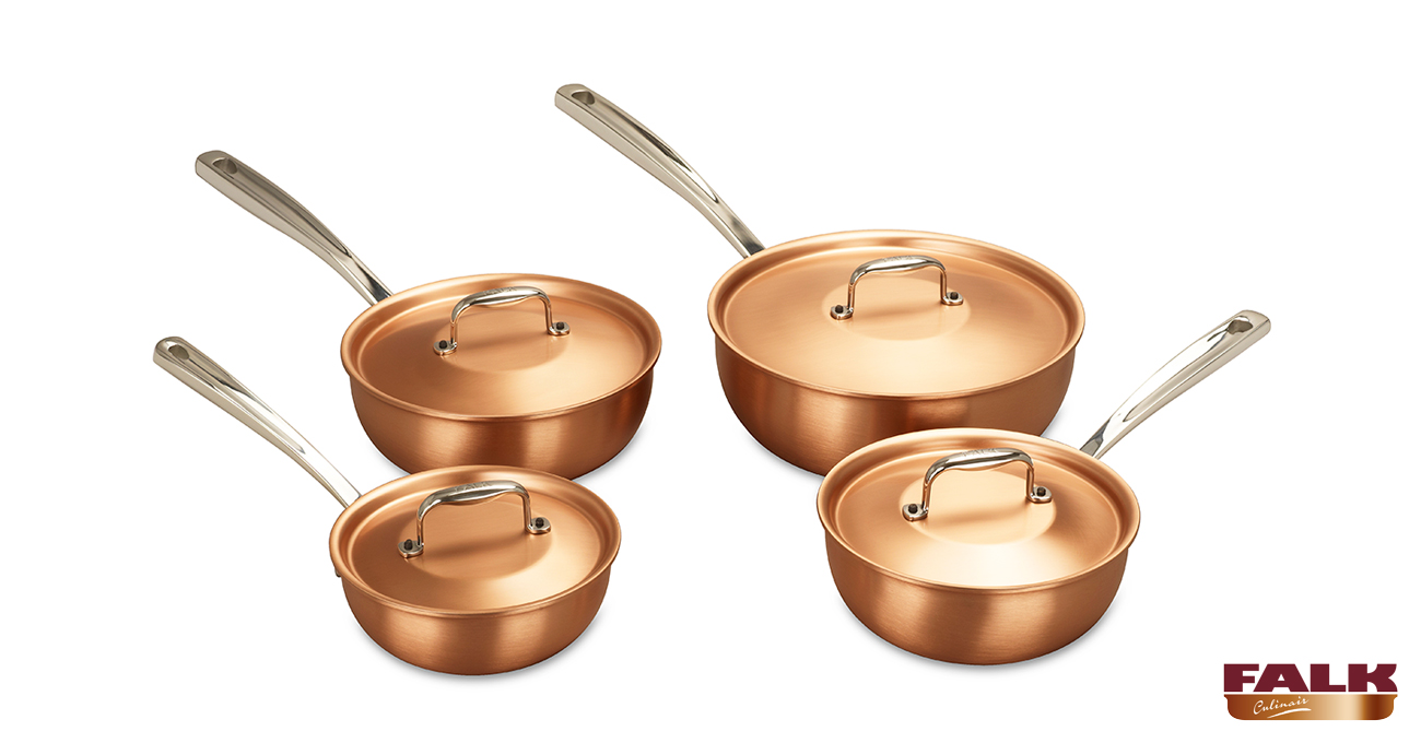 Falk Signature Range Saucier SetFalk Copper Cookware